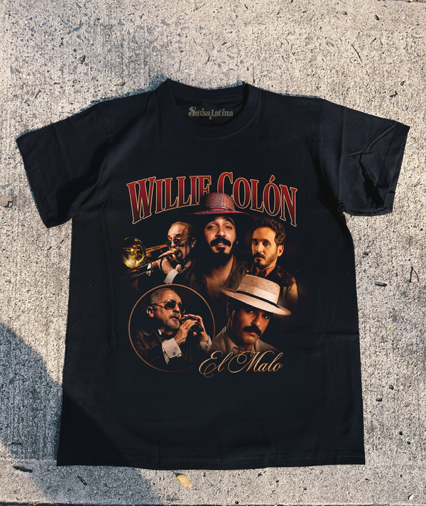 El Malo Willie Colon - Black T-Shirt