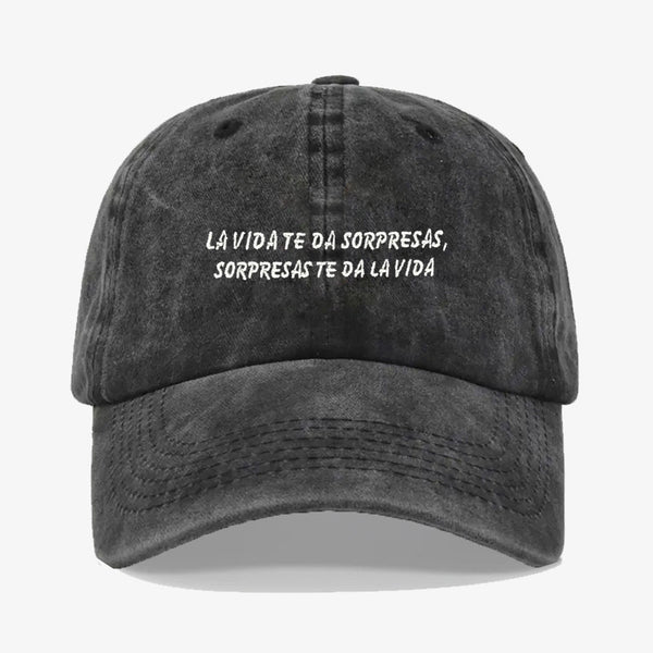 Gorra Prelavada - La vida te da sorpresas