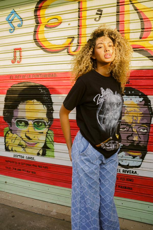 Hector Lavoe copa - Black T-Shirt