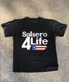 Salsero4Life- Black T-Shirt